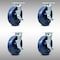 Service Caster 8 Inch SS Solid Poly Swivel Caster Set with Roller Bearings and Brakes SCC SCC-SS30S820-SPUR-TLB-4 - alternate 1